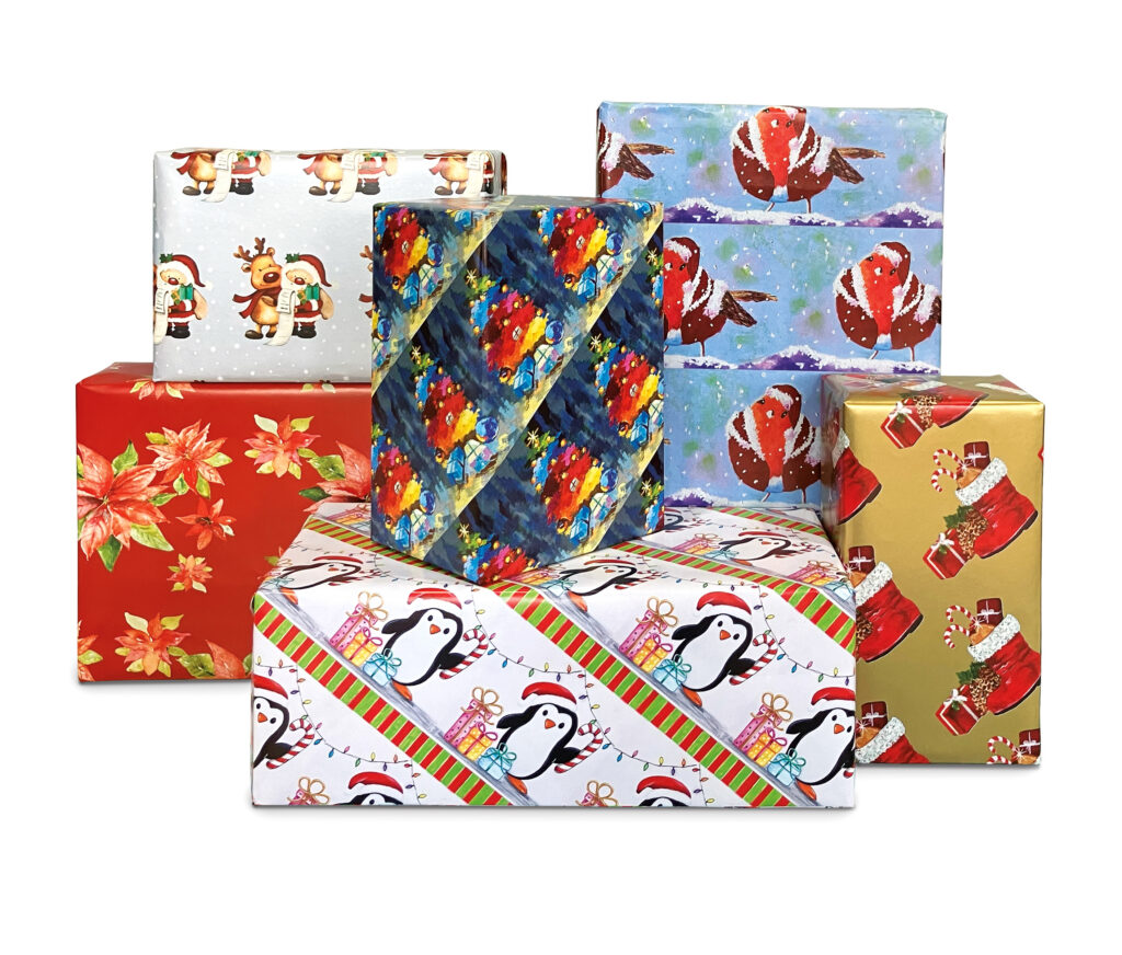 Упаковочная бумага для рождественских подарков